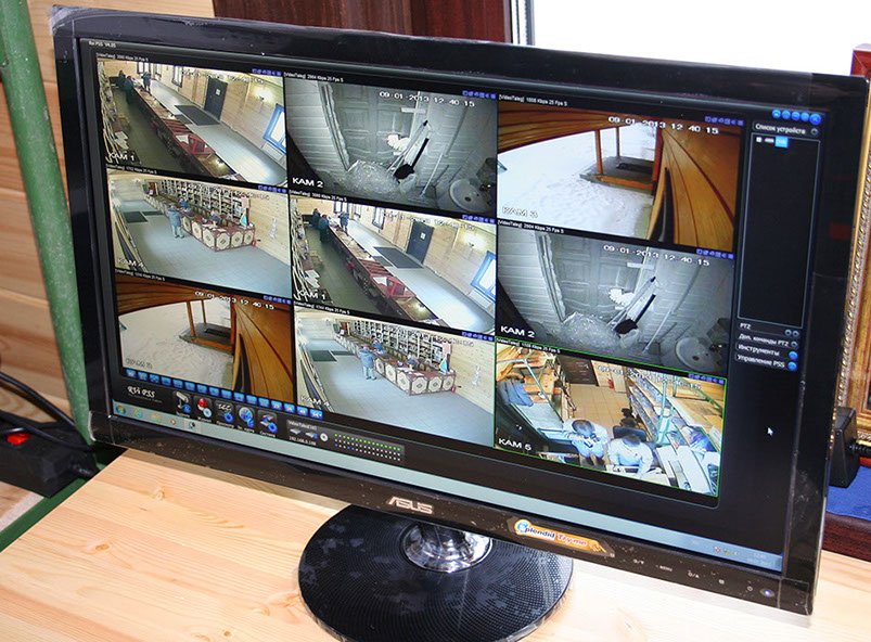 Отображение видеокамер в г. Талеж