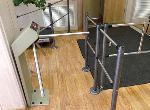 Установка турникета