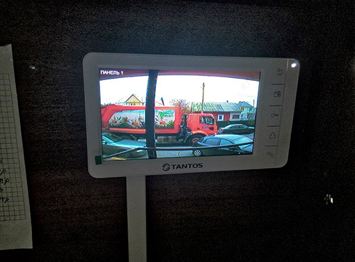 Как снимат установленный Видеодомофон